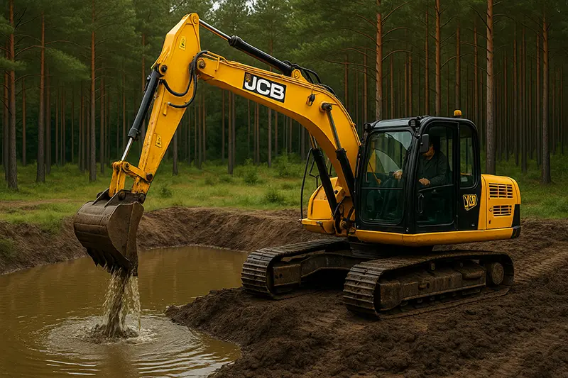 wykop stawu przez Dm lokum